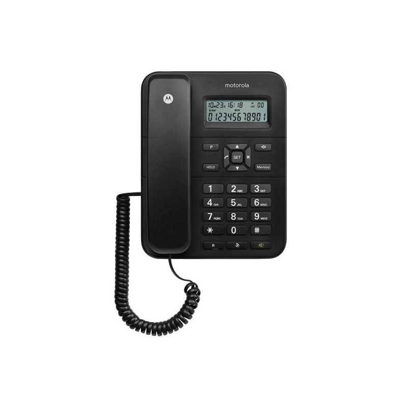 Motorola CT202 Telefono analogico Identificatore di chiamata Nero-0