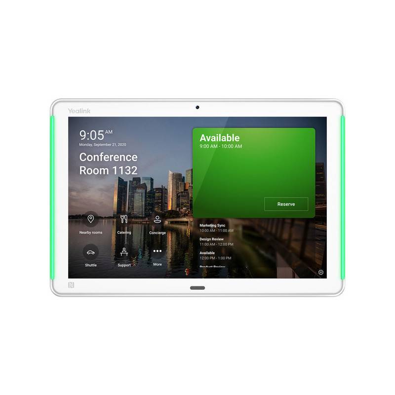 Yealink RoomPanel Plus 25,6 cm (10.1") 1280 x 800 Pixel 802.11a, 802.11b, 802.11g, Wi-Fi 4 (802.11n), Wi-Fi 5 (802.11ac)-0