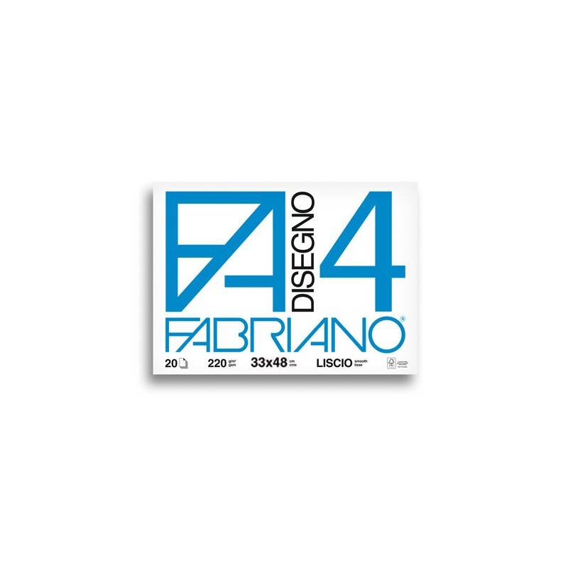Fabriano Blocco FA/4 20 Fogli 33 x 48 cm lisci-0