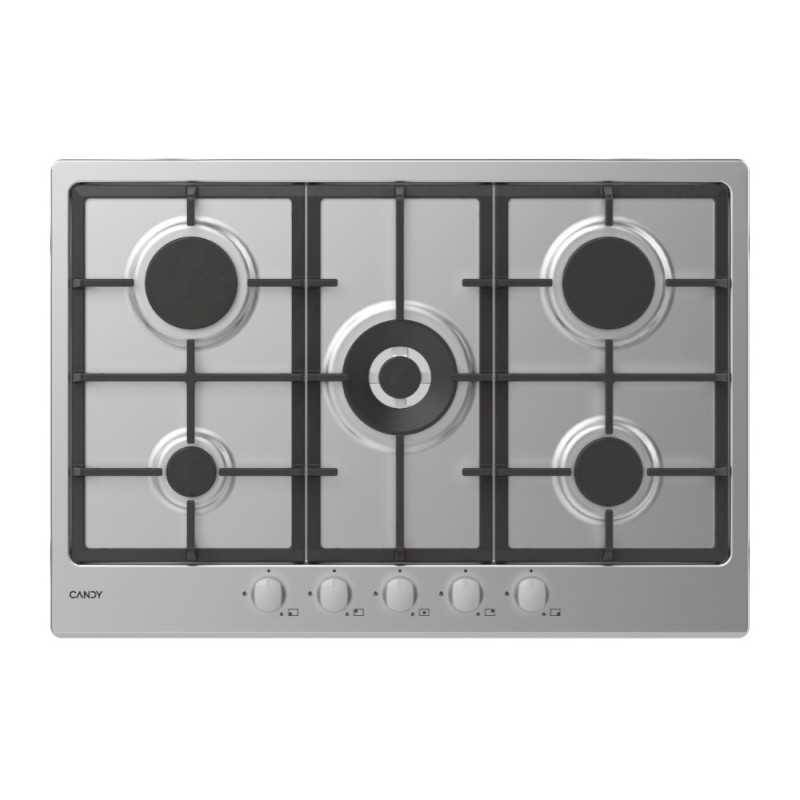 Candy Timeless CHG74WX Acciaio inox Da incasso 74.5 cm Gas 5 Fornello(i)-0