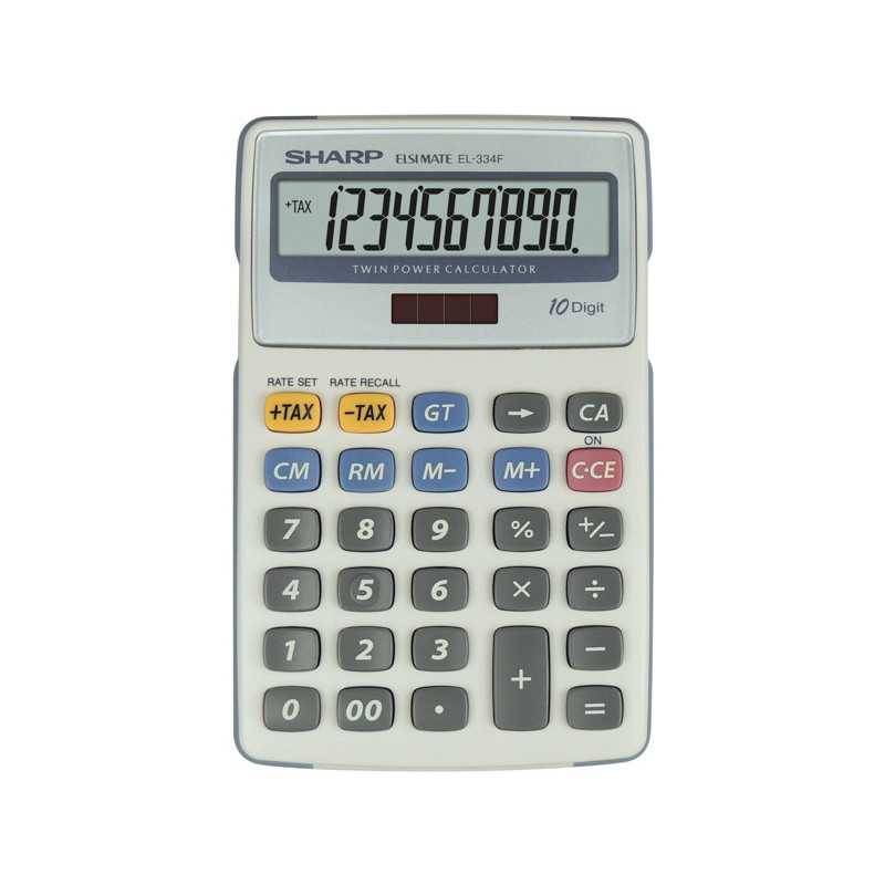 Sharp EL-334F calcolatrice Desktop Calcolatrice finanziaria Grigio-0