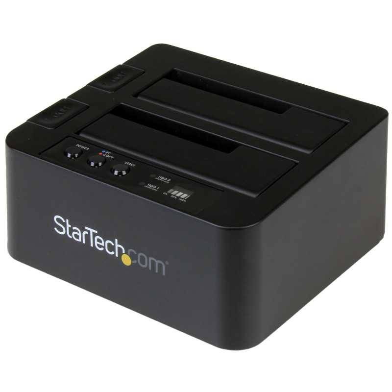 StarTech.com Dock Duplicatore autonomo USB 3.1 (10Gbps) per SATA SSD/HDD da 2,5" & 3,5" - Duplicatore fast-speed 28G-0