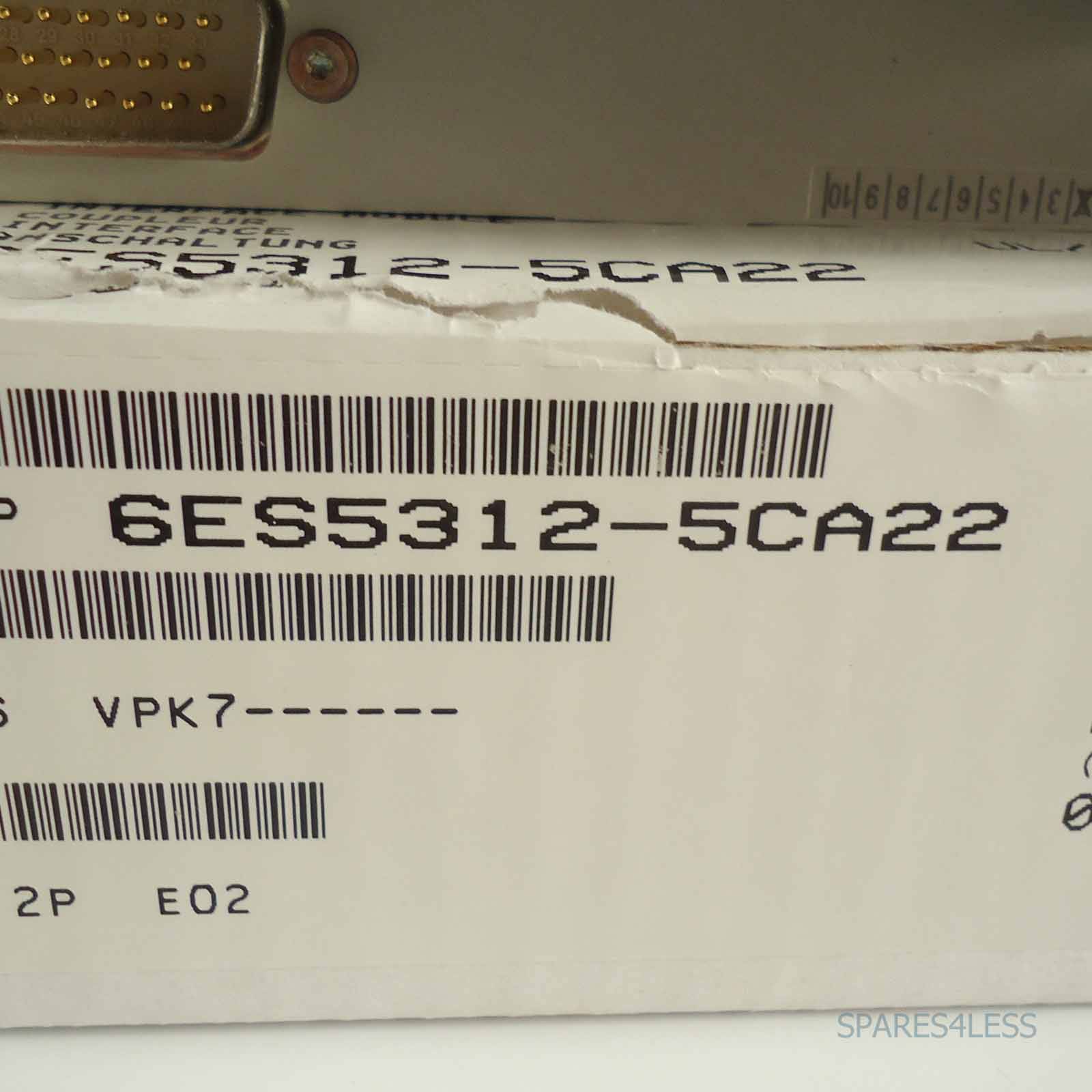 Siemens - 6ES5312-5CA22 - SIMATIC S5 ANSCHALTUNG IM312, 6ES5312-5CA22-1