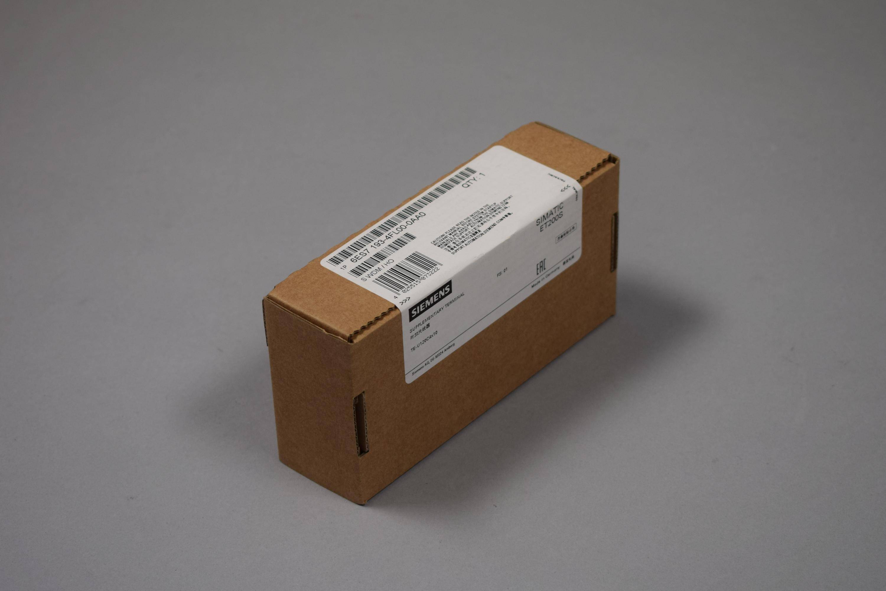 Siemens - 6ES7193-4FL00-0AA0 - SIMATIC DP, ZUSATZKLEMME FUER ET 200S, 6ES7193-4FL00-0AA0