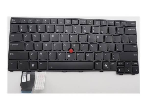 Lenovo 5N21M38124 ricambio per laptop Tastiera (NB_KYB CS24 FL - TOP,BK-BL,TRI,ENG - Warranty: 3M)