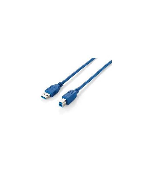 EQUIP 128293 USB 3.0 A aufB Kabel, M/M, 3.0m , Blue