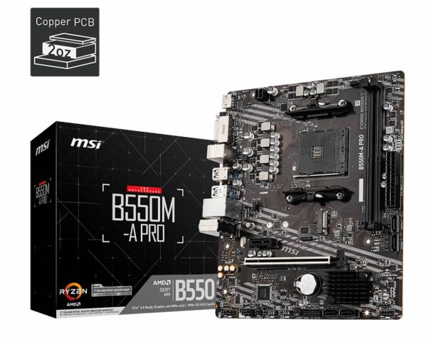 MB MSI B550M-A PRO M.ATX AMD AM4 B550M-A PRO-0