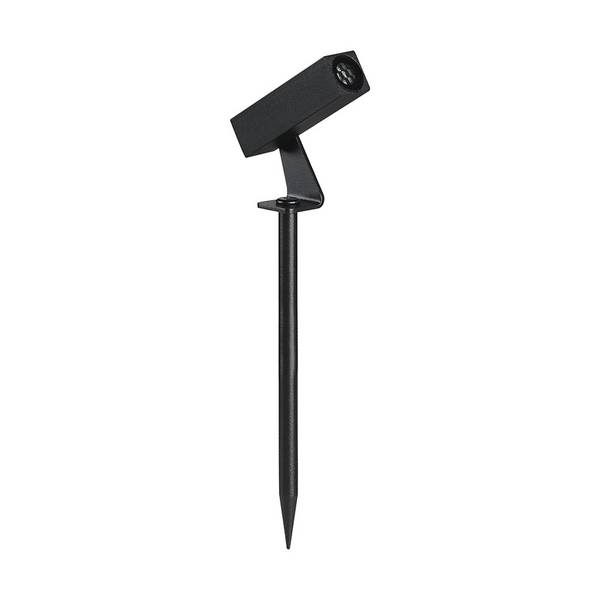 V-TAC Faretto LED da Giardino con Picchetto 2W Quadrato Nero 3000K IP65