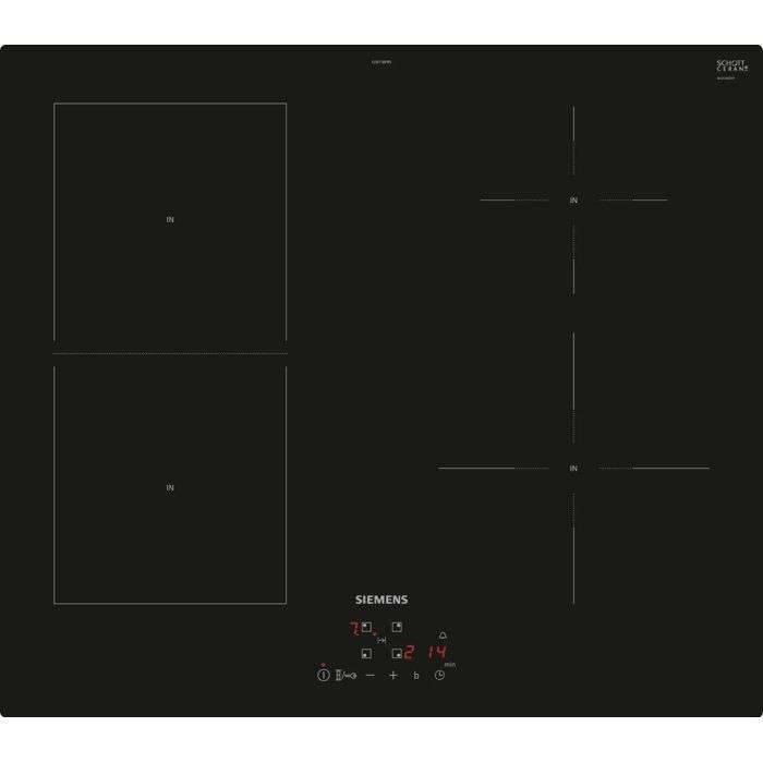 Tabella di induzione Siemens - 4 luci - 60 cm - EE611BPB5E IQ500-0