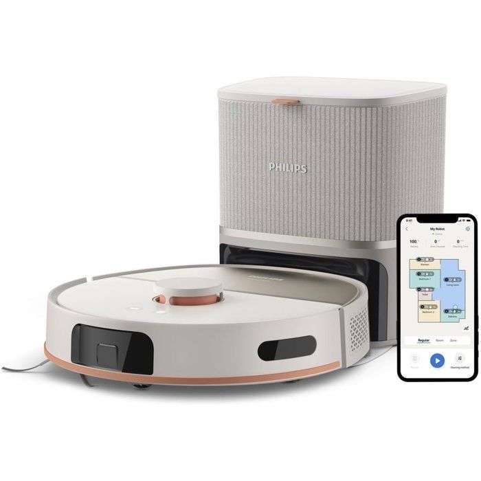 Philips XU5100/20 ASPIRAPOLVERE ROBOT XU5100/10000PA ASPIRA E LAVA CON SVUOTAMENTO AUTOM-0