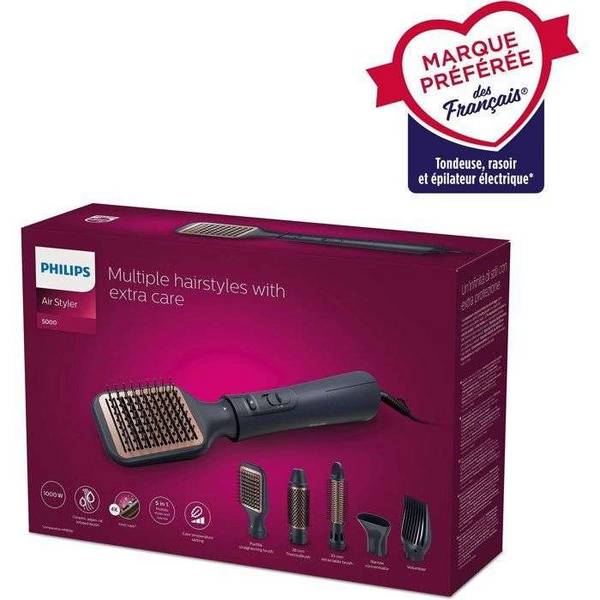 PHILIPS SPAZZOLA STYLER ARIA KIT 5 ACCESSORI RICCI LISCI
