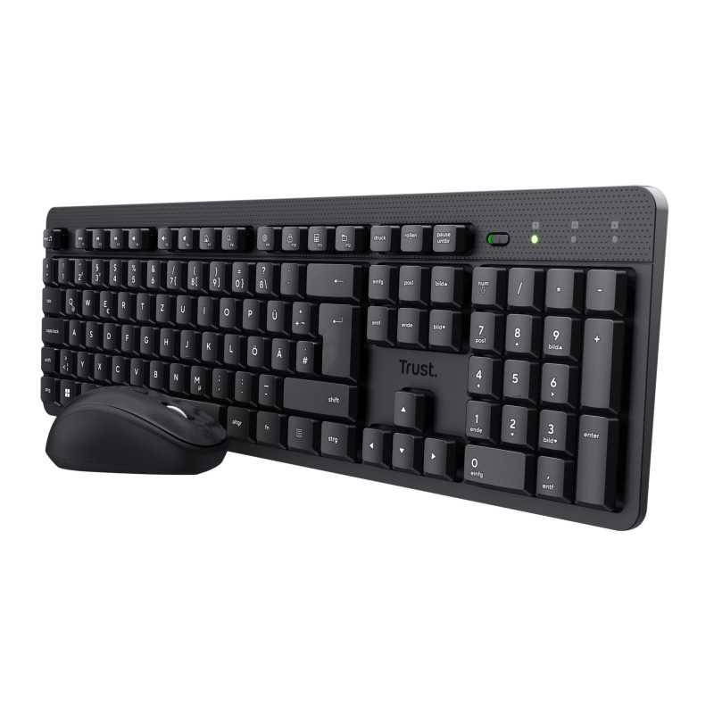 Trust TKM-360 tastiera Mouse incluso Ufficio RF Wireless QWERTY Italiano Nero 25355-0
