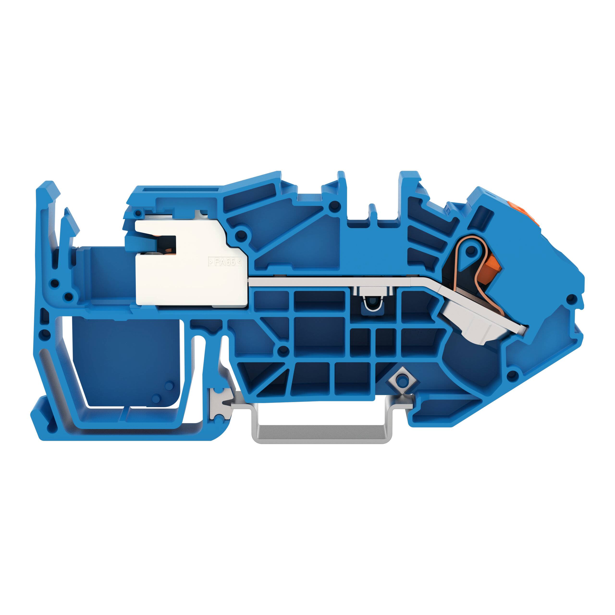 WAGO - 2216-7714 - 1-conductor N-disconnect terminal blocco; 16 mm²; with push-button; Push-in CAGE CLAMP®; 16,00 mm²;-1