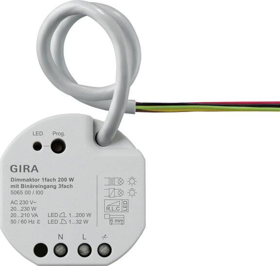 Gira Dimmaktor 1-fach 200W UP KNX Secure 506500 (506500)-1