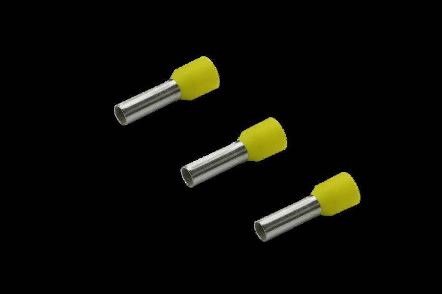 Rittal 4050.736 Aderendhülse 1 x 6 mm² x 12 mm Teilisoliert Gelb 100 St. (4050.736)-1