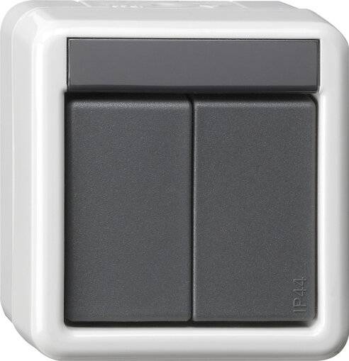 GIRA KNX Taster BA 2fach grau AP 2Punkt 516230 (516230)-1