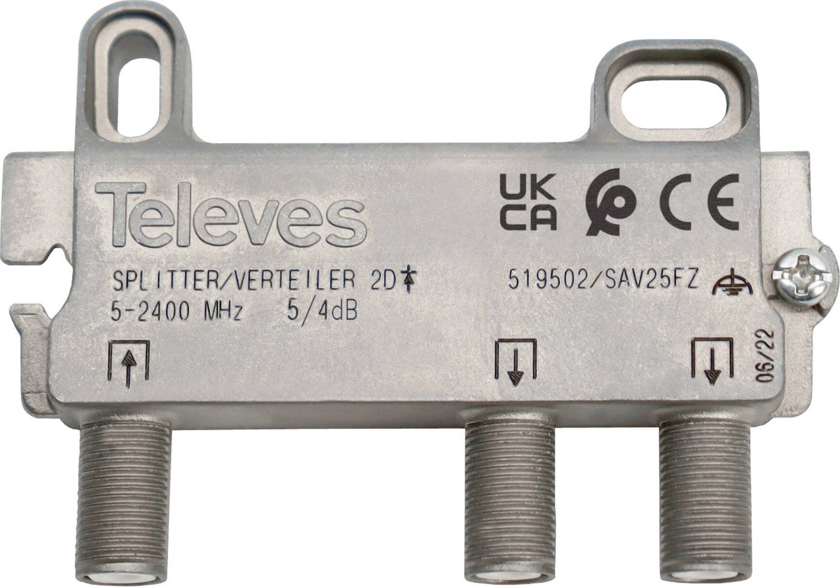Televes SAV 25FZ Verteiler 2-fach SAT (519502)-1
