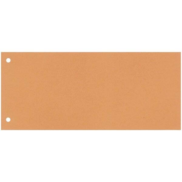 Separatore per archivio con due fori Q-Connect 24x10,5 cm 190 g/m² arancio conf. da 100 - KF00519-0