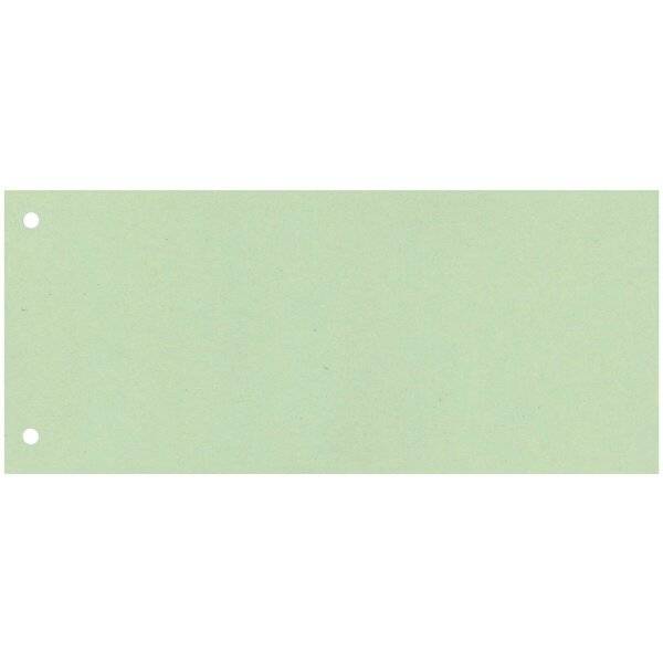 Separatore per archivio con due fori Q-Connect 24x10,5 cm 190 g/m² verde conf. da 100 - KF00518-0