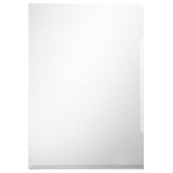 Cartellina a L Q-Connect ppl A4 trasparente liscio 160 my conf. da 100 - KF14844-0