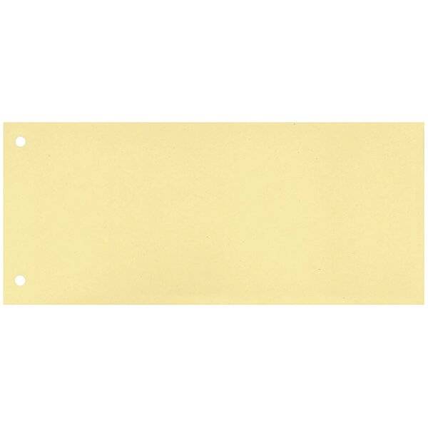 Separatore per archivio con due fori Q-Connect 24x10,5 cm 190 g/m² giallo conf. da 100 - KF00516-0