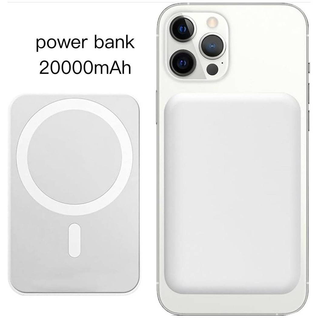 Power Bank Magnetico Caricabatterie Smartphone Wireless Tascabile 20000mah Ios Android --1