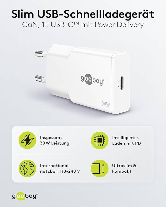 Goobay Slim 30Watt 1xUSB-C-1