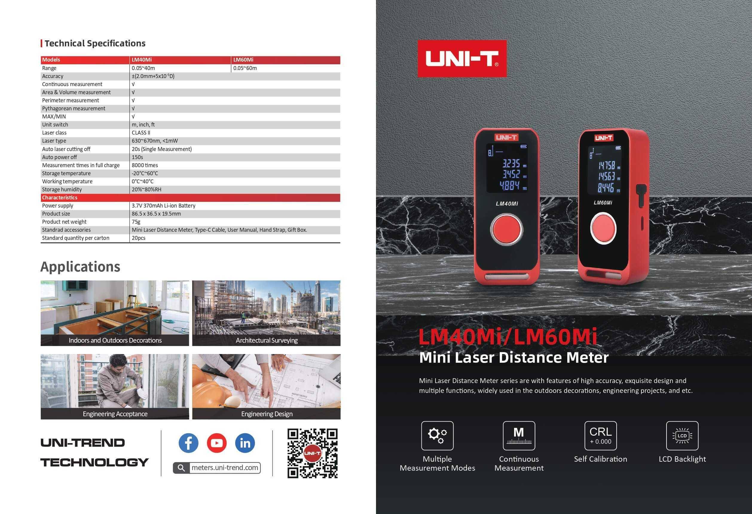 Uni-T - LM60Mi - Uni-T LM60Mi Laser-Entfernungsmesser-3