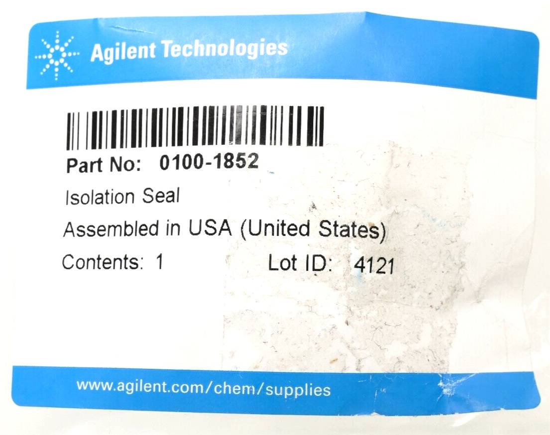 Agilent Technologies - 0100-1852 - Agilent Technologies Isolationsdichtung per Valvola 0101-0920/-0921 | 0100-1852-0