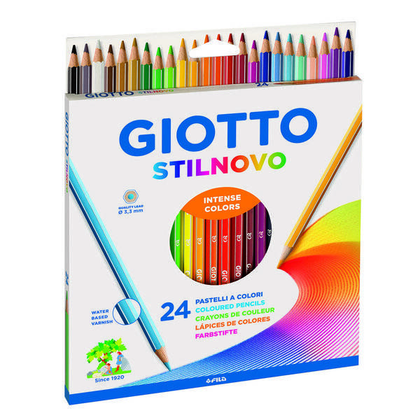 Giotto Stilnovo pastelli colorati in astuccio 24 colori-0