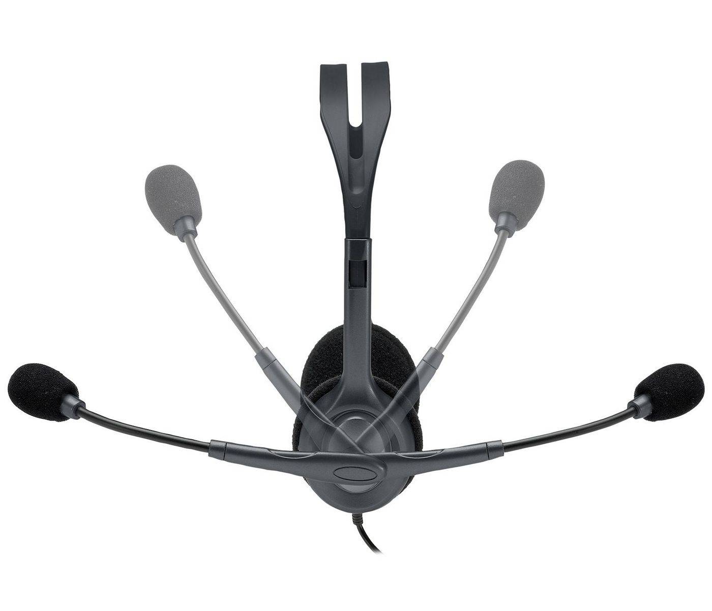 Logitech H111 Stereo Headset Kopfhörer Kabelgebunden Kopfband Büro/Callcenter Grau (981-000612)-0
