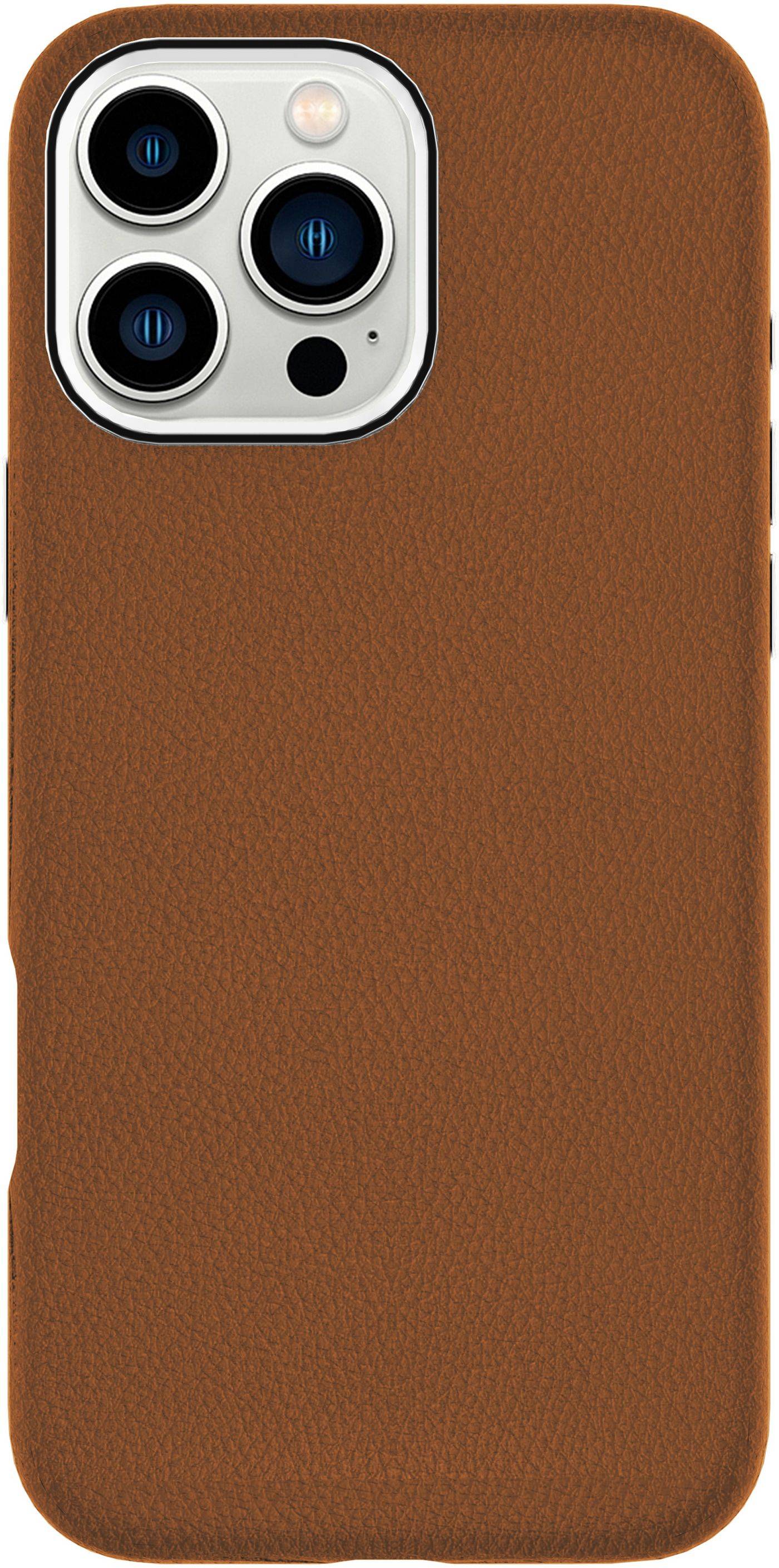 eSTUFF INFINITE VENICE iPhone 16 Pro Brown Leather Magnetic Cover. (ES67160025)-1