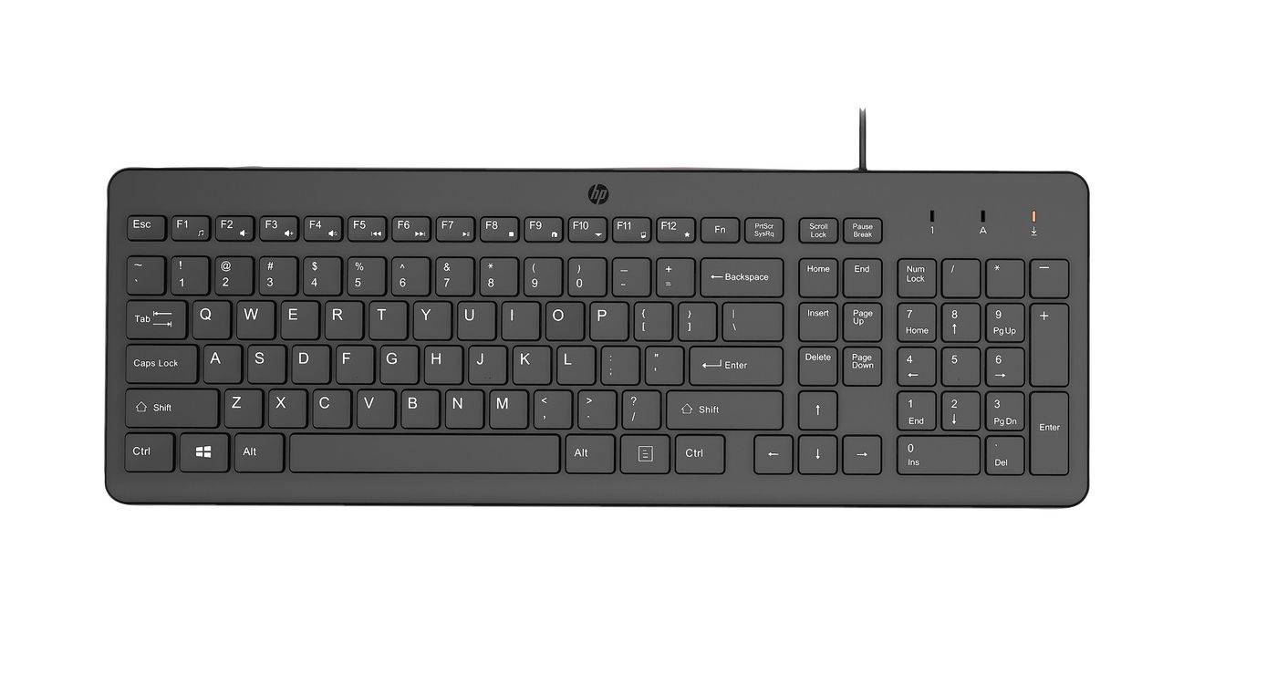 Tastiera HP Teclado con cable HP 150 Nero Qwerty in Spagnolo-0