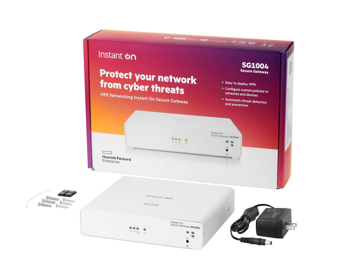 HPE Networking Instant On Secure Gateway 4-port Gigabit SG1004-0
