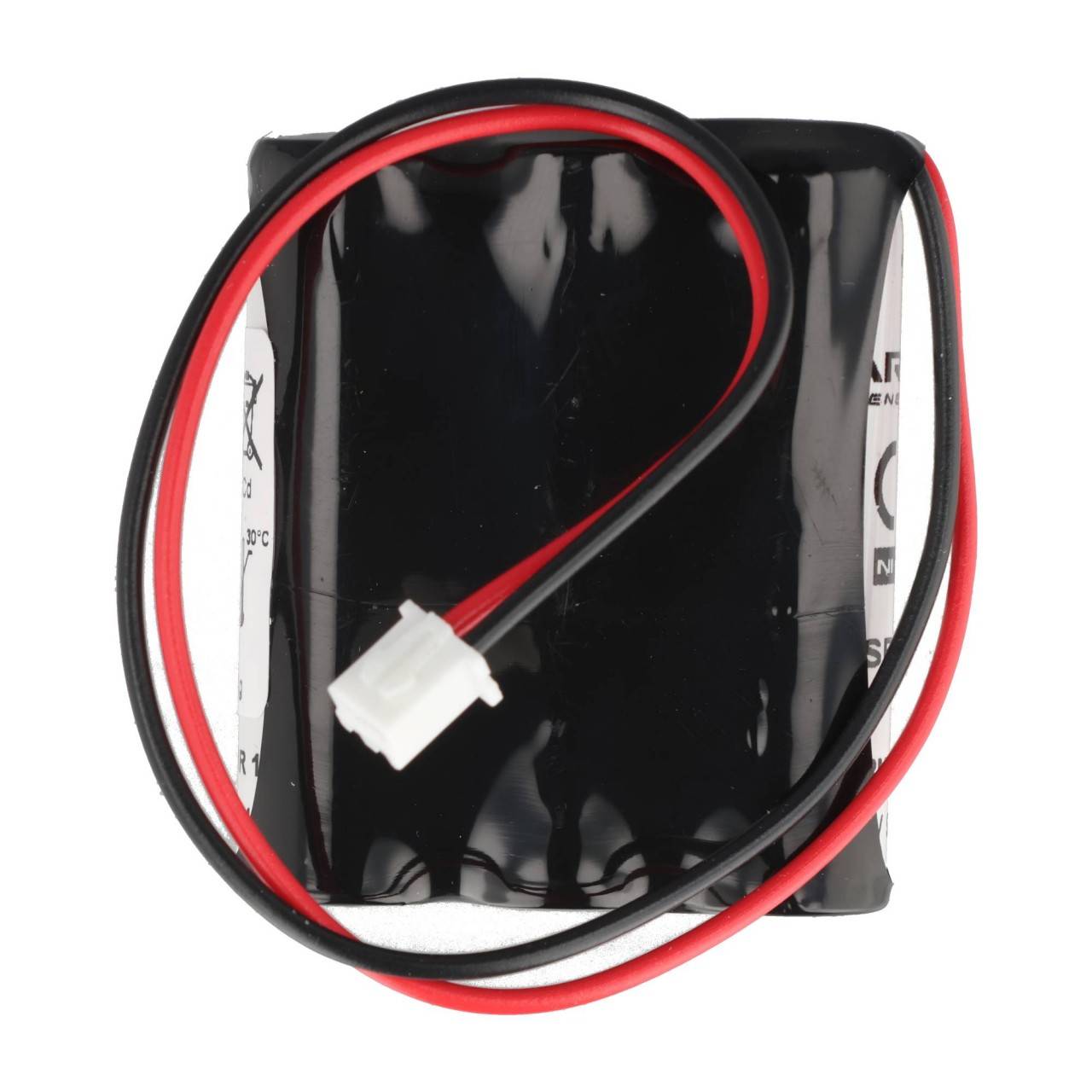 Batteria da 3,6 Volt 900 mAh per illuminazione di emergenza, 50x42x15 mm, con cavo da 20 cm e connettore JST XHP-2...-0