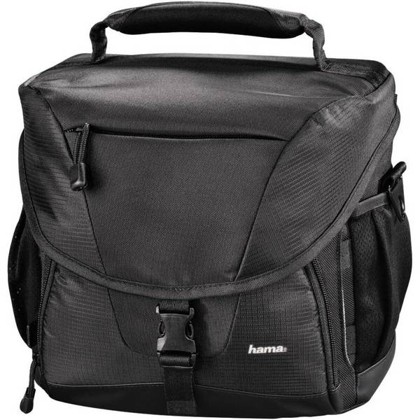 Borsa per fotocamera Hama Rexton 110 per fotocamera reflex con obiettivo - resistente alle intemperie, imbottita, nera
