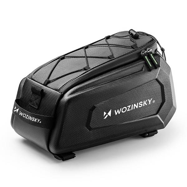 Portapacchi per bicicletta Wozinsky WSR-01B 9 L impermeabile nero