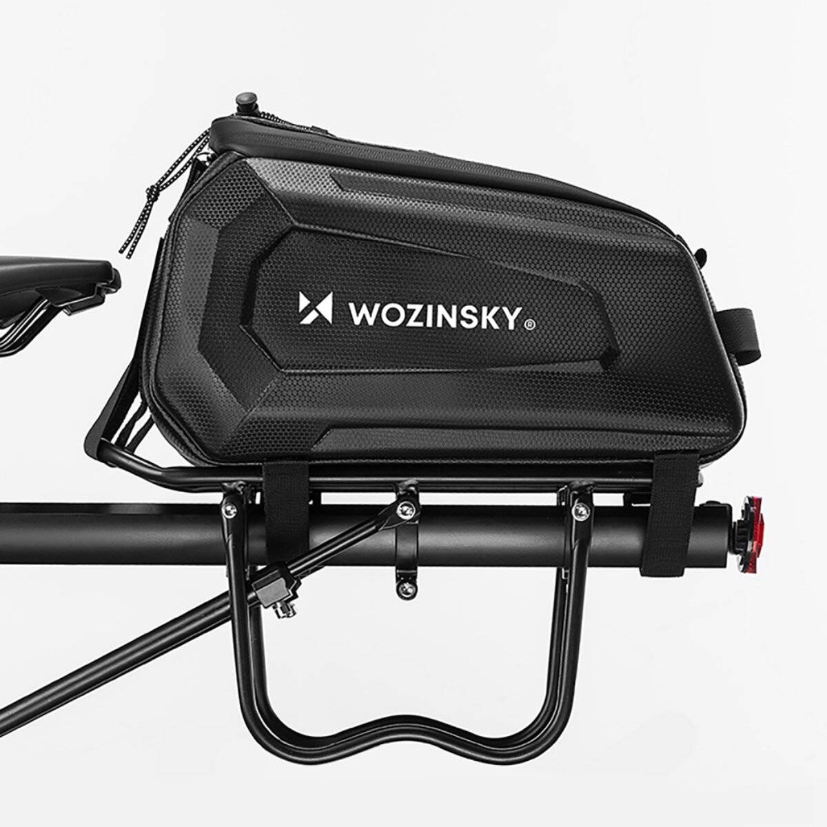 Portapacchi per bicicletta Wozinsky WSR-01B 9 L impermeabile nero-1