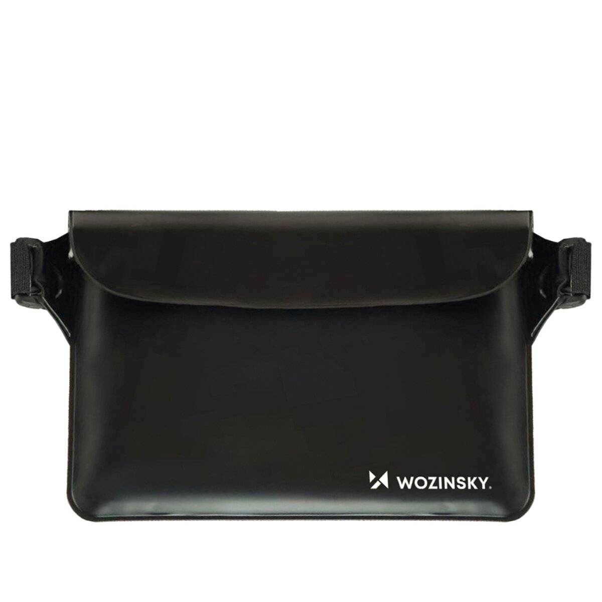 Wozinsky WWS-01 Marsupio impermeabile Marsupio 0,3 mm PVC PP Cinturino 22 x 15 cm Nero-0