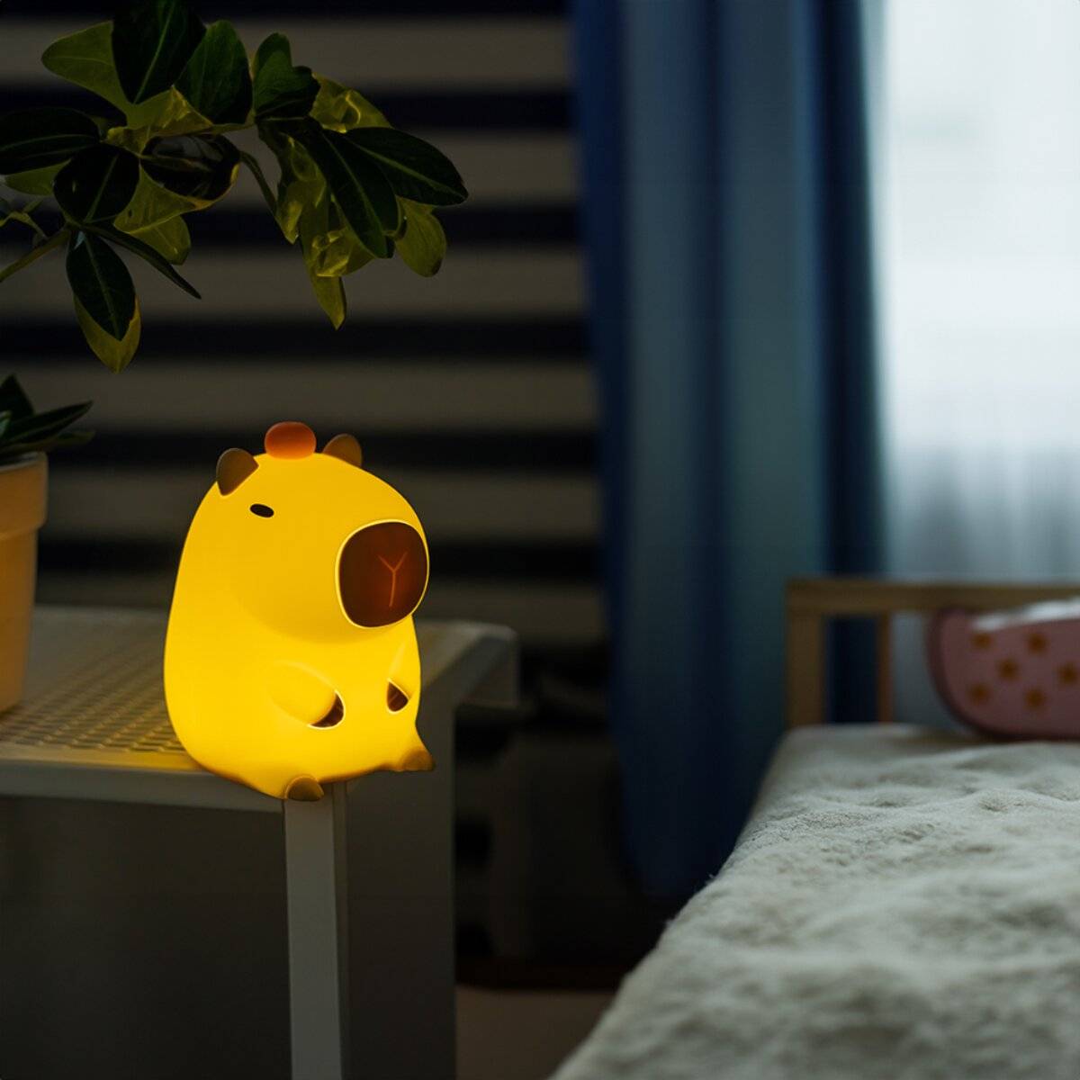 Forever Light FRIENDLY CAPYBARA FNL-12 Luce notturna a LED con batteria ricaricabile, bianco caldo-2