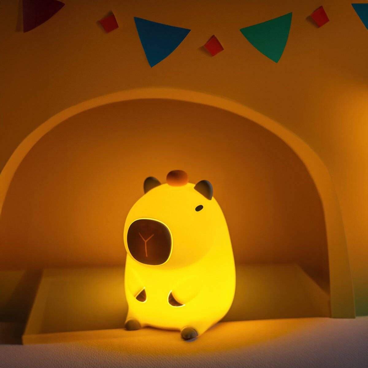Forever Light FRIENDLY CAPYBARA FNL-12 Luce notturna a LED con batteria ricaricabile, bianco caldo-3