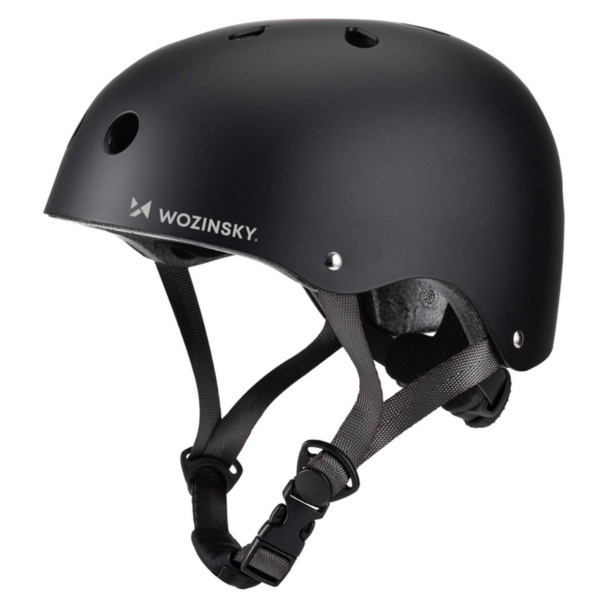 Casco BMX/Scooter Wozinsky taglia M 54-58 cm leggero con ventilazione nero-0