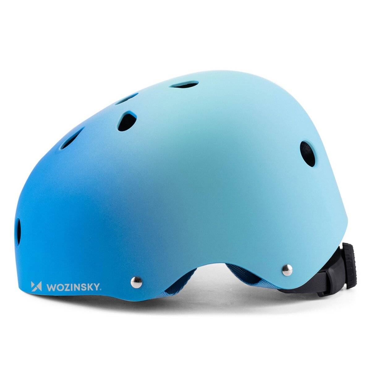 Casco Wozinsky BMX/Scooter taglia S 48-52 cm con rotella di regolazione a 360° blu-1