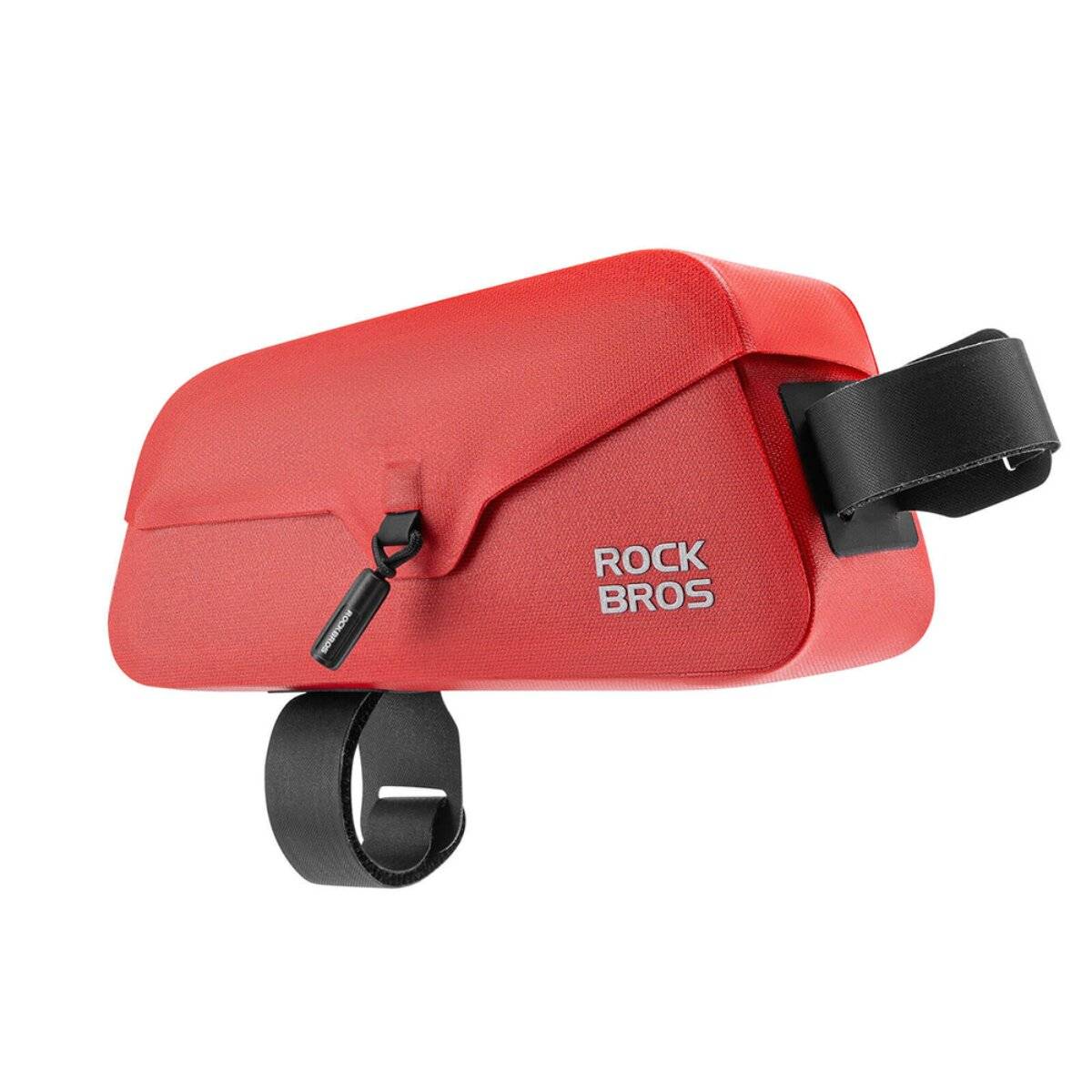 Borsa impermeabile da telaio per bicicletta Rockbros da 0,9 l con chiusura magnetica, rossa-0