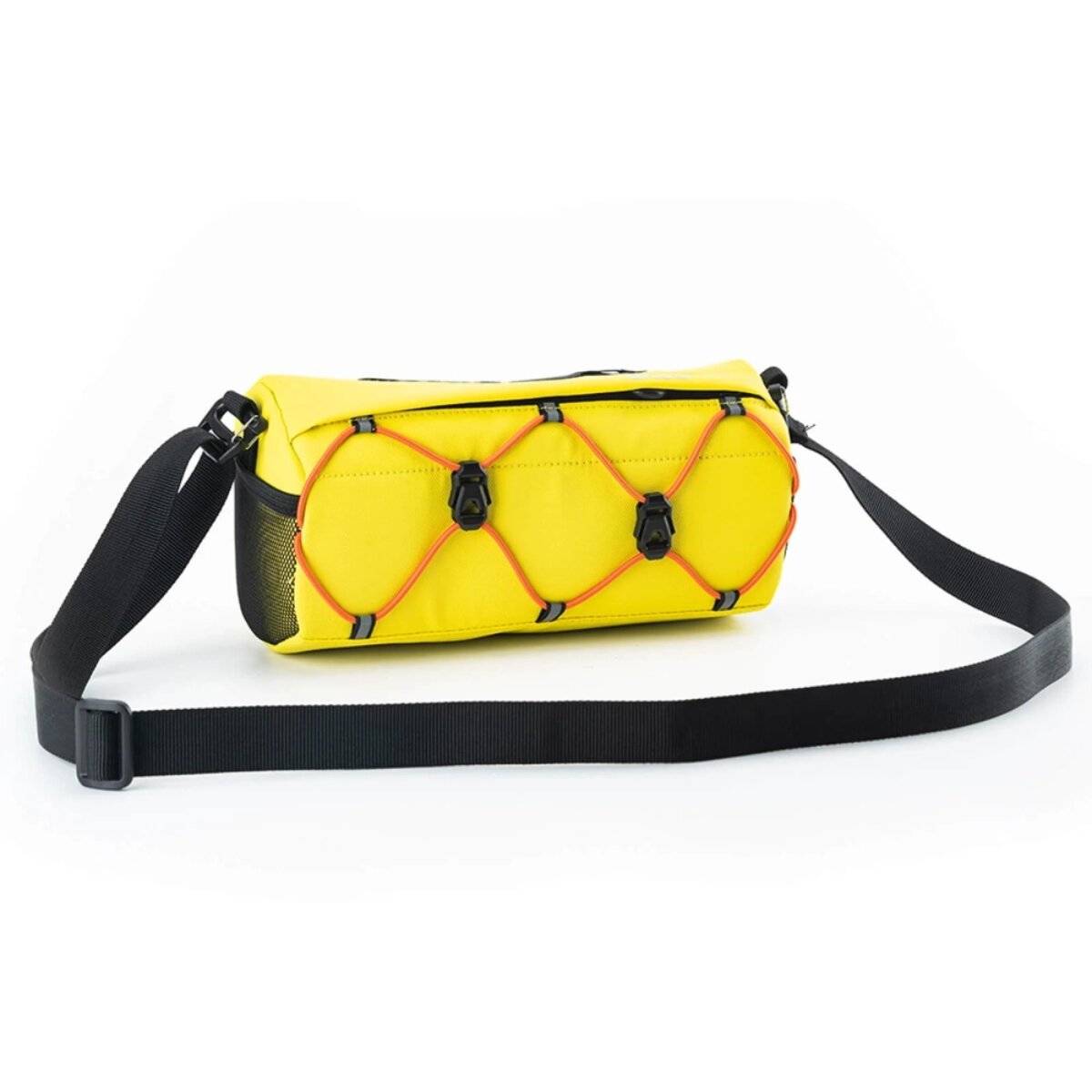 Borsa da manubrio Rockbros per bicicletta, 2,2 l, con tracolla e catarifrangenti, gialla-1