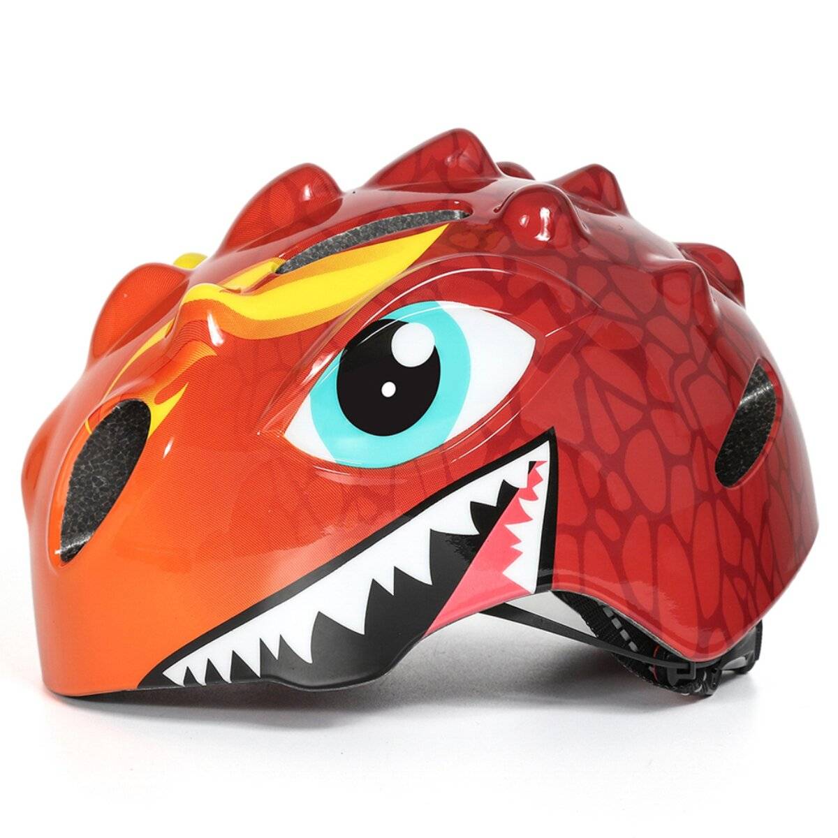 Casco da bicicletta leggero per bambini Wozinsky, taglia S 50-54 cm, sistema a 360°, rosso-2