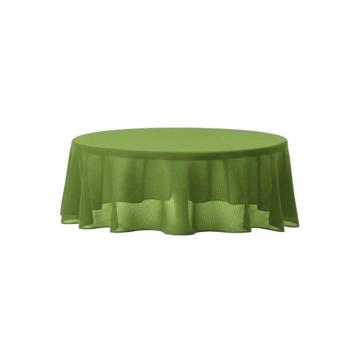Tovaglia da giardino ø140 cm per giardino, terrazza e balcone - rotonda, impermeabile e facile da pulire, verde-1