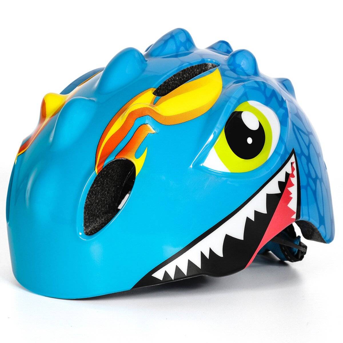 Casco da bicicletta leggero per bambini Wozinsky, taglia S 50-54 cm, sistema 360°, blu-1
