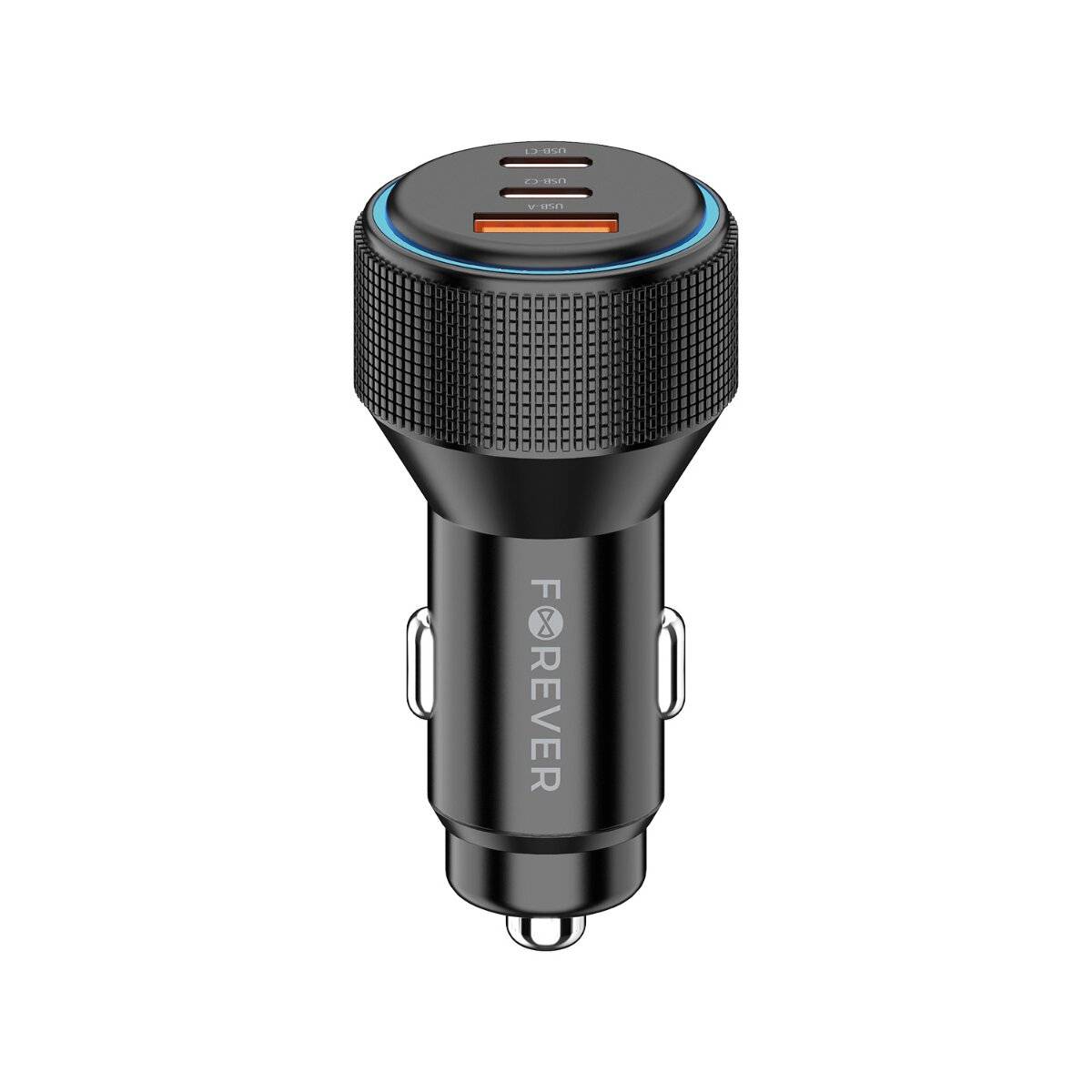 Caricabatterie per auto Forever CC-07 66 W 2x USB C 1x USB A PD QC nero-0