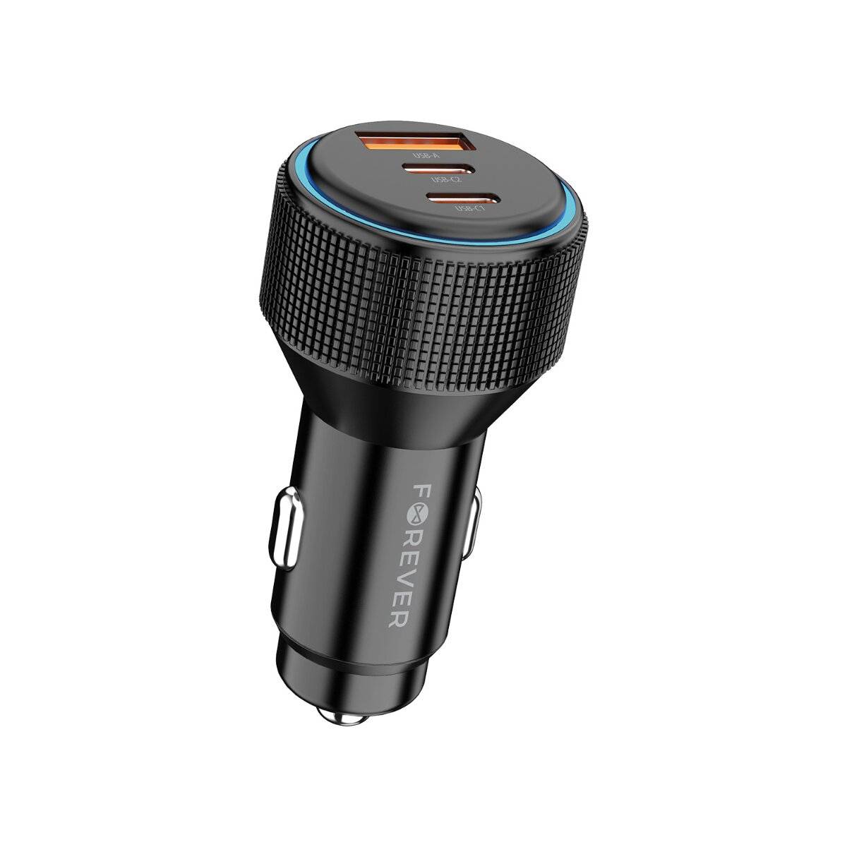 Caricabatterie per auto Forever CC-07 66 W 2x USB C 1x USB A PD QC nero-1